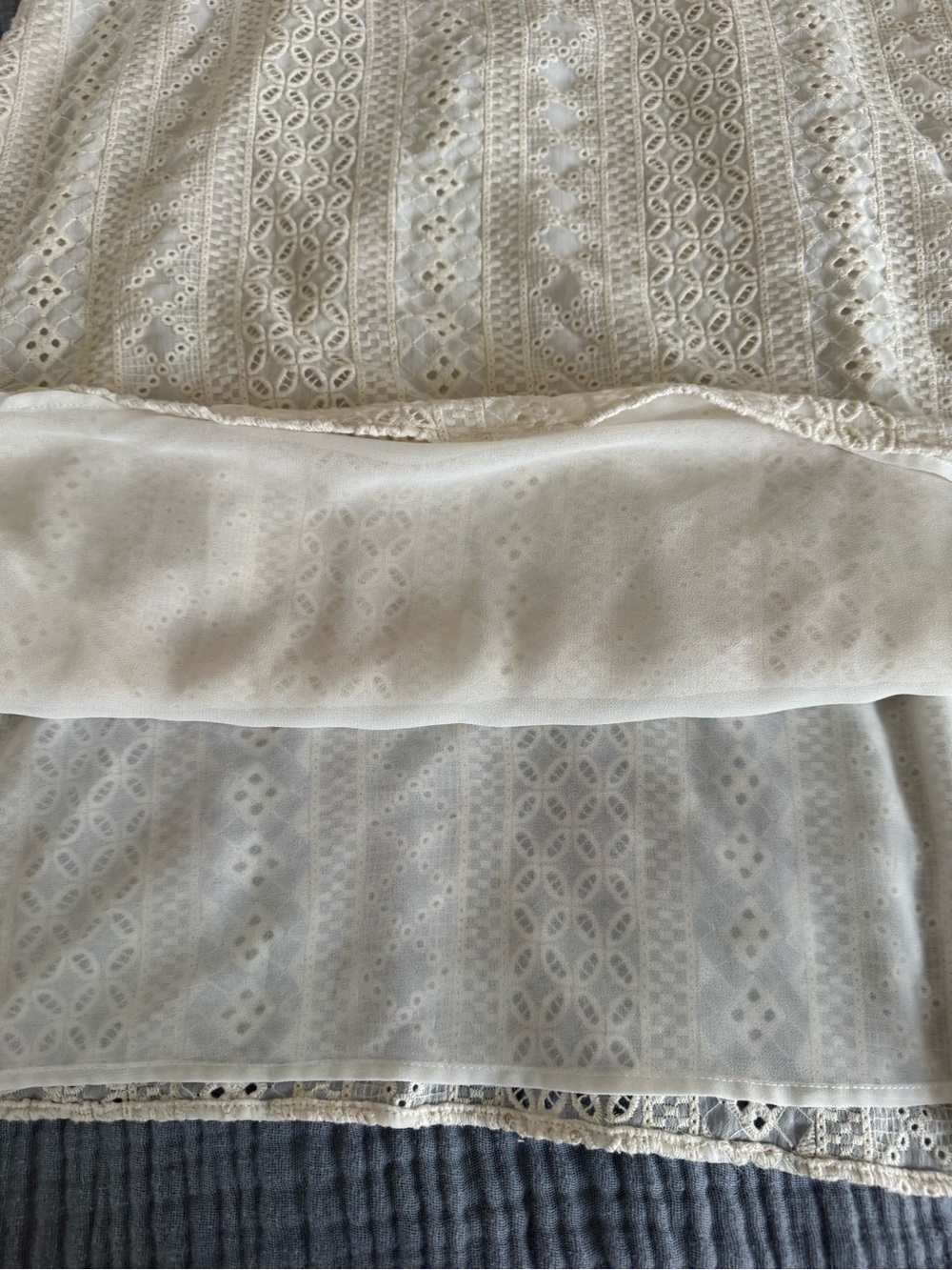 Zara Ivory Eyelet Embroidered Cotton Maxi Dress Size S - Picture 6 of 9